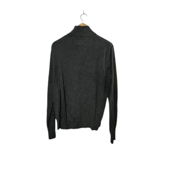 Tommy Hilfiger Gray Long Sleeve 1/4 Zip Pullover Sweater Men's Large - Picture 4 of 6